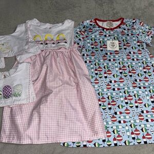 Girls smocked dresses